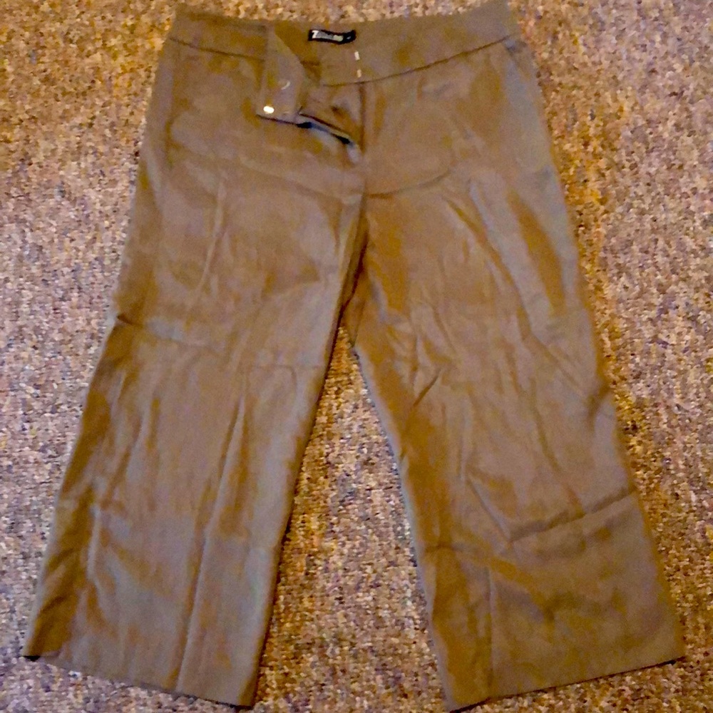 7th Avenue Design Studio New York & Company Green Capris - Picture 1 of 3